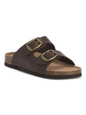 GREYSTONE Leather Eddi Buckle Sandals